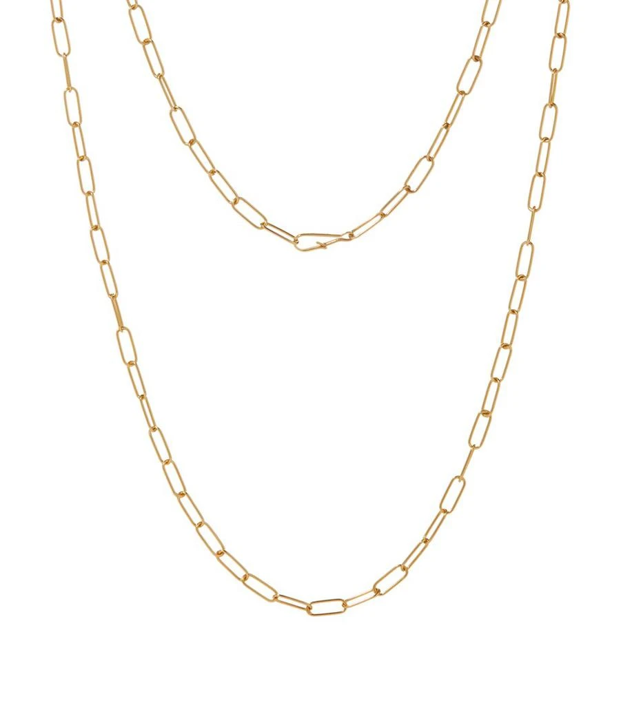 Annoushka Mini Yellow Gold Cable Chain Necklace 1