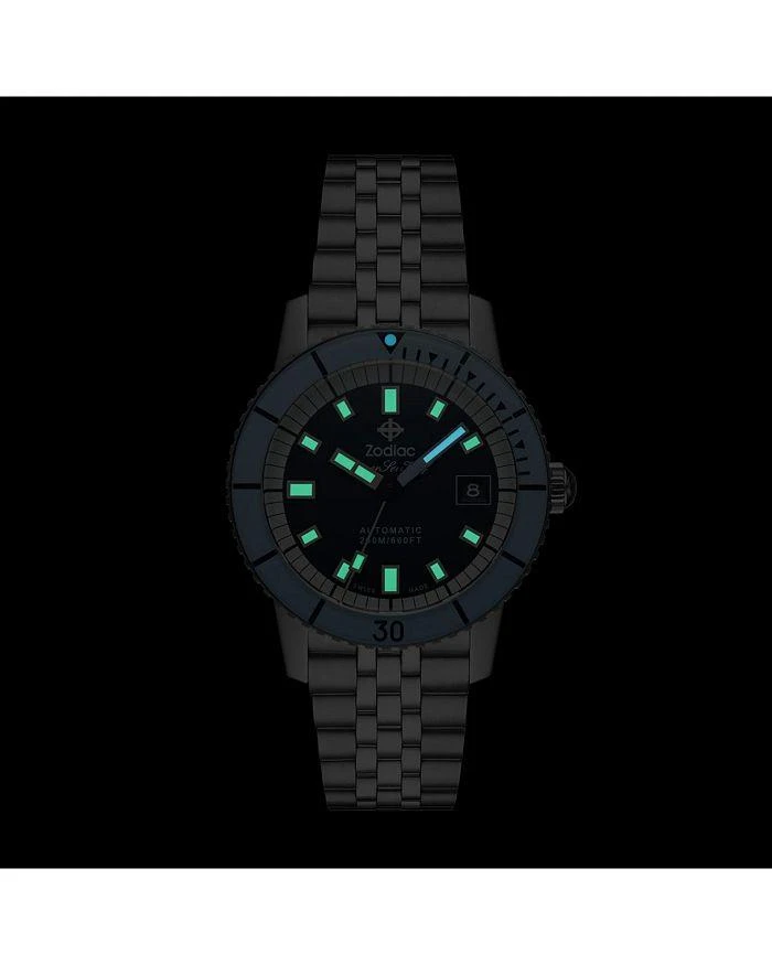 ZODIAC Compression Diver Automatic Stainless Steel Watch, 40mm 5