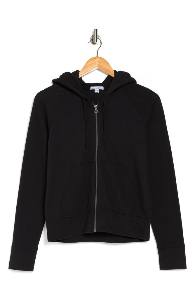 James Perse French Terry Crop Zip Hoodie 3