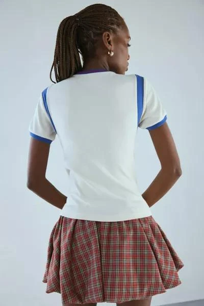 Urban Outfitters Roma Sport Graphic Ringer Baby Tee 3