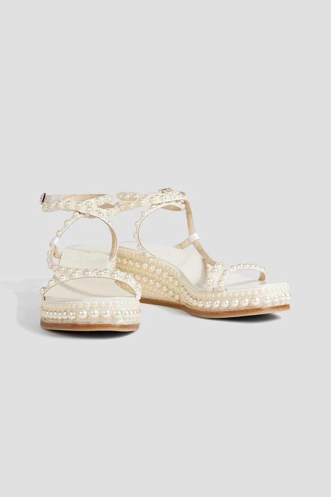 Jimmy Choo Drive 60 embellished satin wedge sandals 2