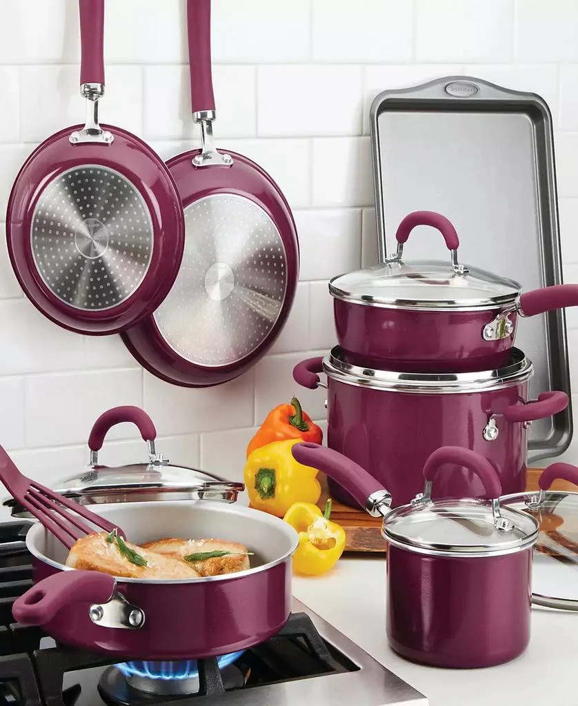 Rachael Ray Create Delicious Aluminum Nonstick Cookware Set, 13 Piece 6