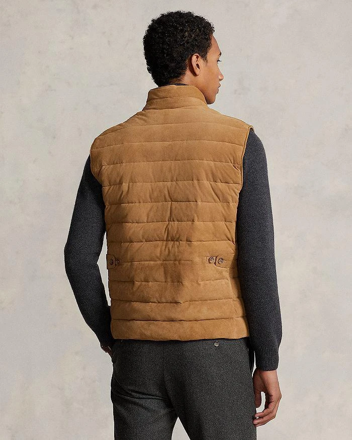 Ralph Lauren Suede Quilted Full Zip Vest 3