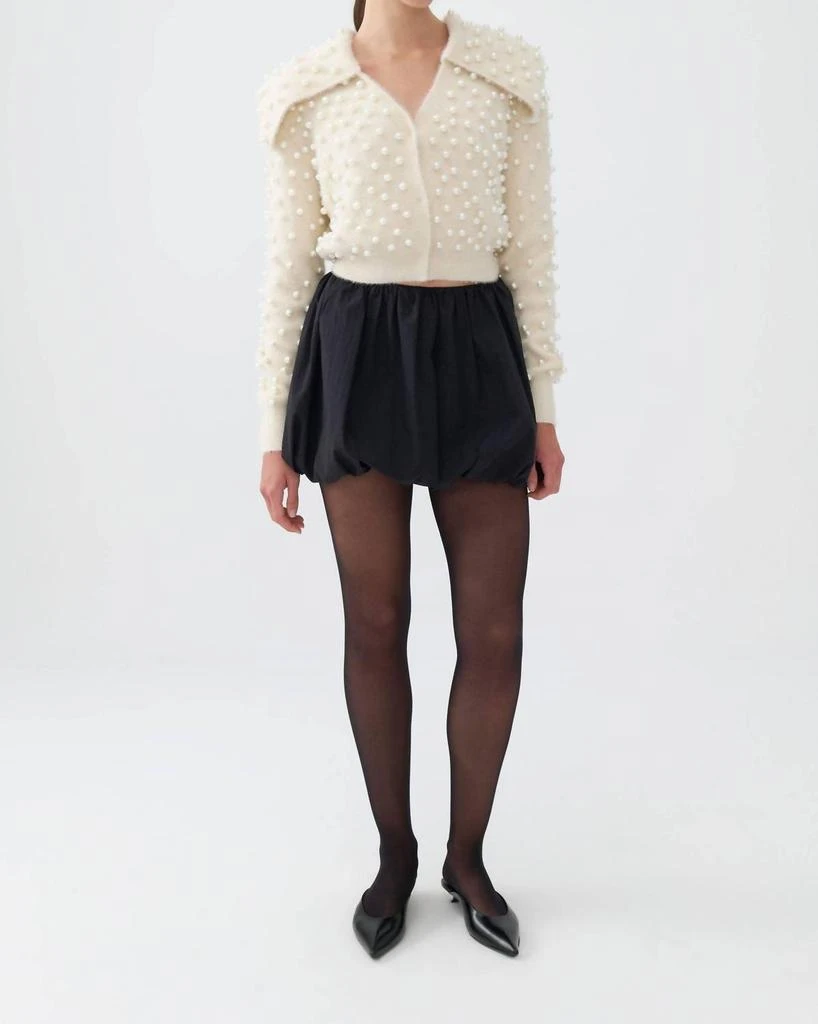 Nocturne Nocturne - Wide Neck Knit Polo Top 3