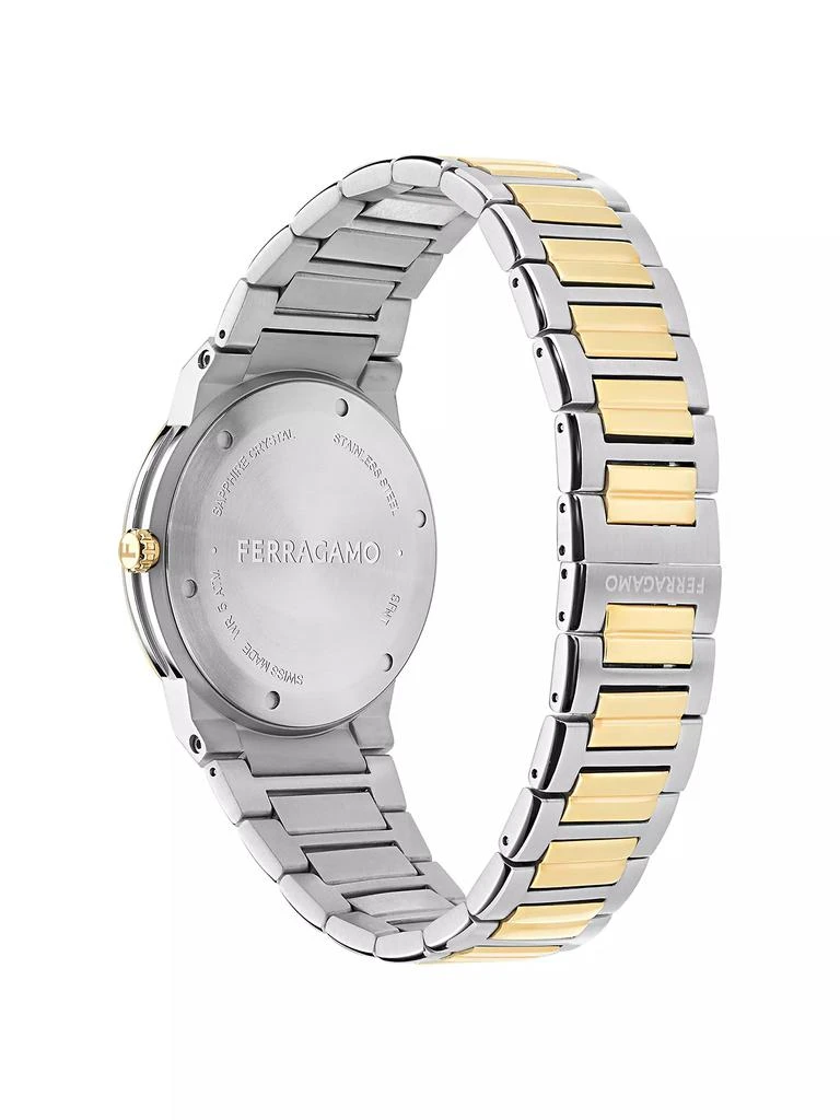 Salvatore Ferragamo Two-Tone Stainless Steel Logo Bracelet Watch/41MM 3