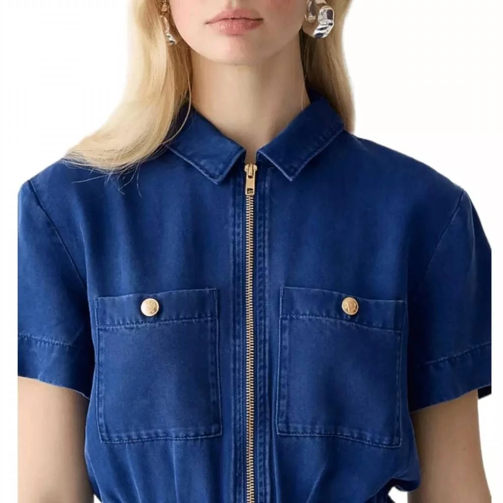 J. Crew J.Crew - Zip Front Denim Dress 3