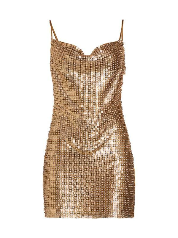 Shop Wrenley Crystal Embellished Chainmail Mini Dress on Sale at  BeyondStyle  Get 75% Off Wrenley Crystal Embellished Chainmail Mini Dress  with Limited-Time Flash Deals, Exclusive Discounts, and Special Offers.  Enjoy Unbeatable