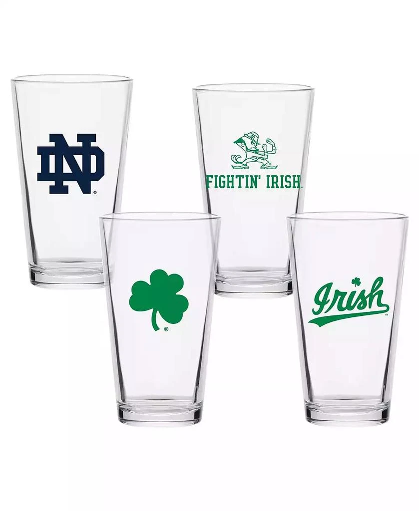 Indigo Falls Notre Dame Fighting Irish 16oz. Collector Pint Glass Four-Set