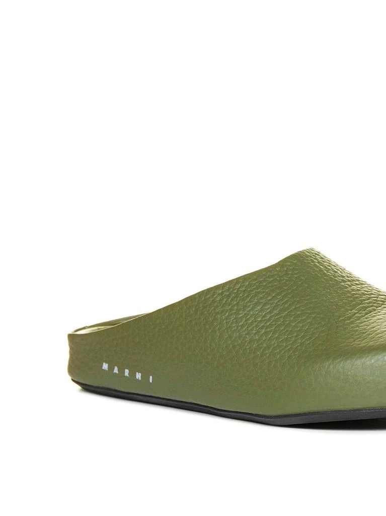 Marni Marni Logo Printed Slip-On Clogs 4
