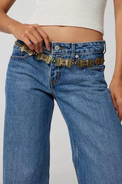 Urban Outfitters Square Western Chain Belt 1
