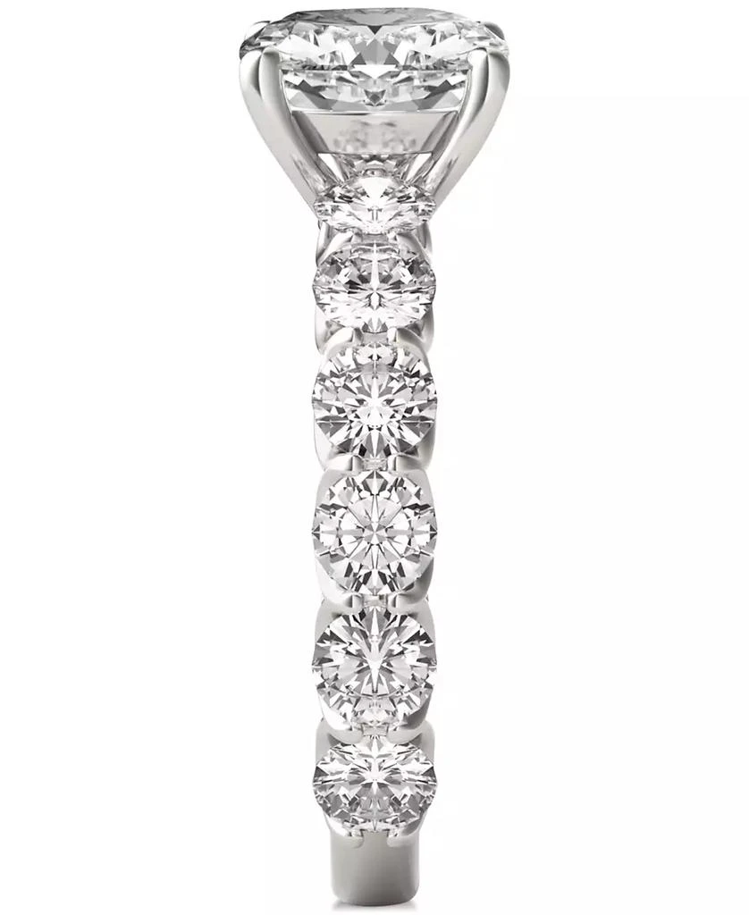Charles & Colvard Moissanite Cushion & Round Engagement Ring (3-1/2 ct. t.w. Diamond Equivalent) in 14k White Gold 5