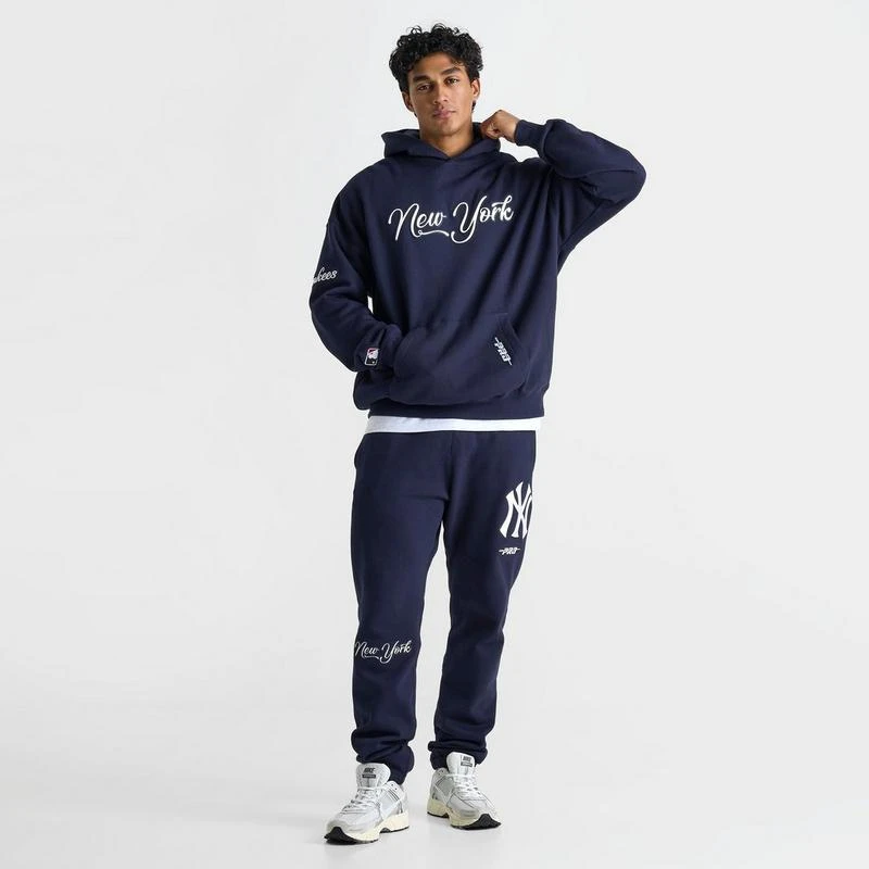 Pro Standard Men's Pro Standard New York Yankees MLB Stitched Logo Pullover Hoodie 2