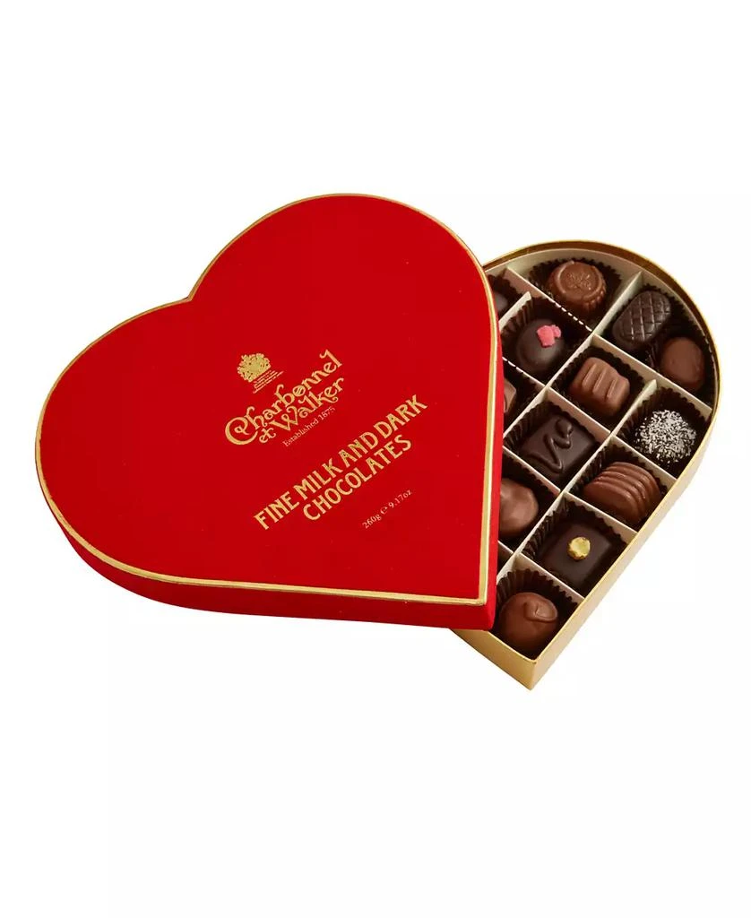 Charbonnel et Walker Valentine
s Day Red Velvet Heart Assorted Chocolate, 22-Pc.