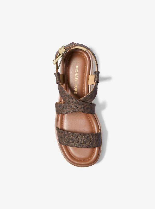 Michael Kors Lynn Signature Logo Platform Espadrille Sandal 4