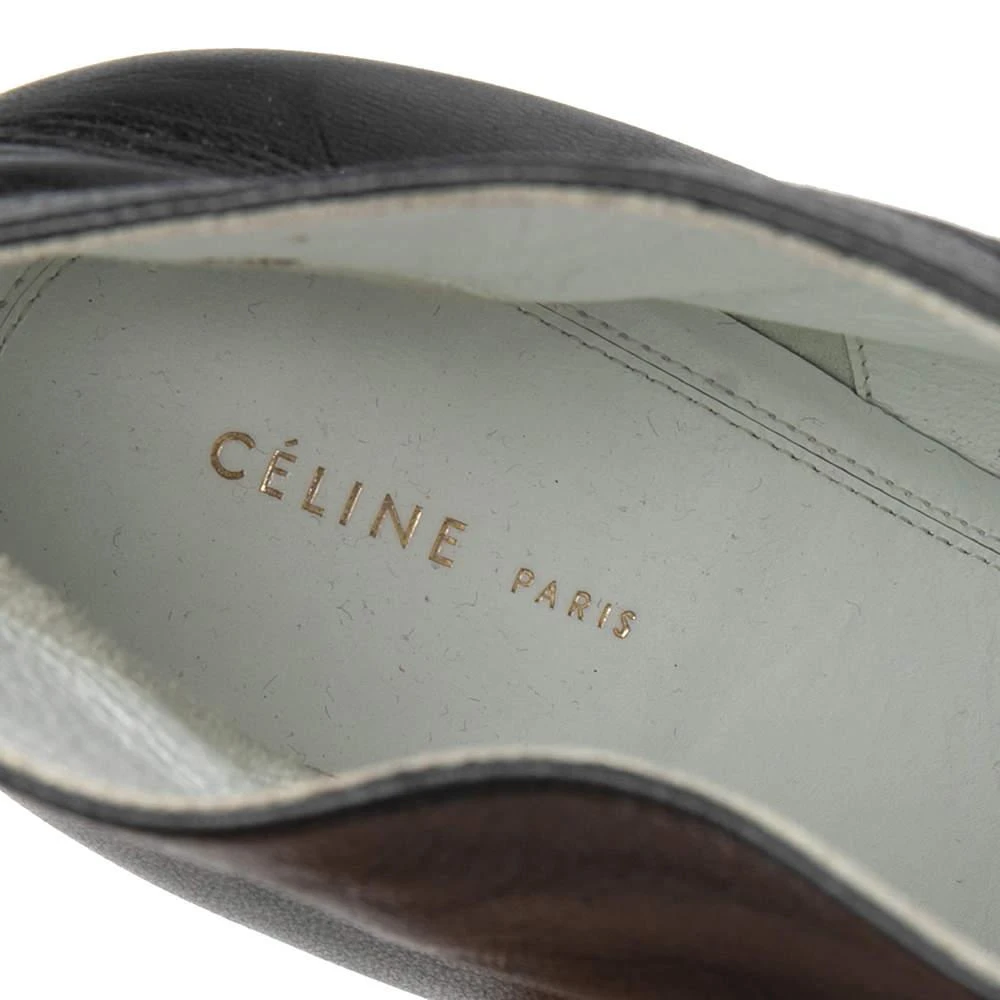 Celine Celine Black Leather Pointed Toe Ankle Boots Size 37.5 7
