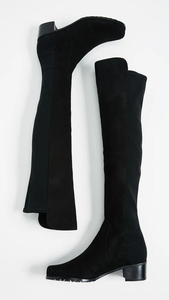 Stuart Weitzman Reserve Stretch Suede Boots 4