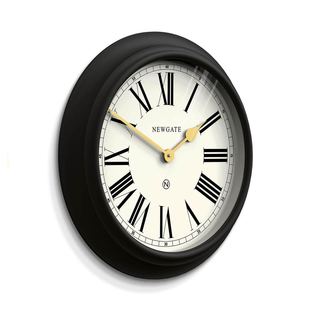 The Hut Newgate Chocolate Shop Clock - Black
