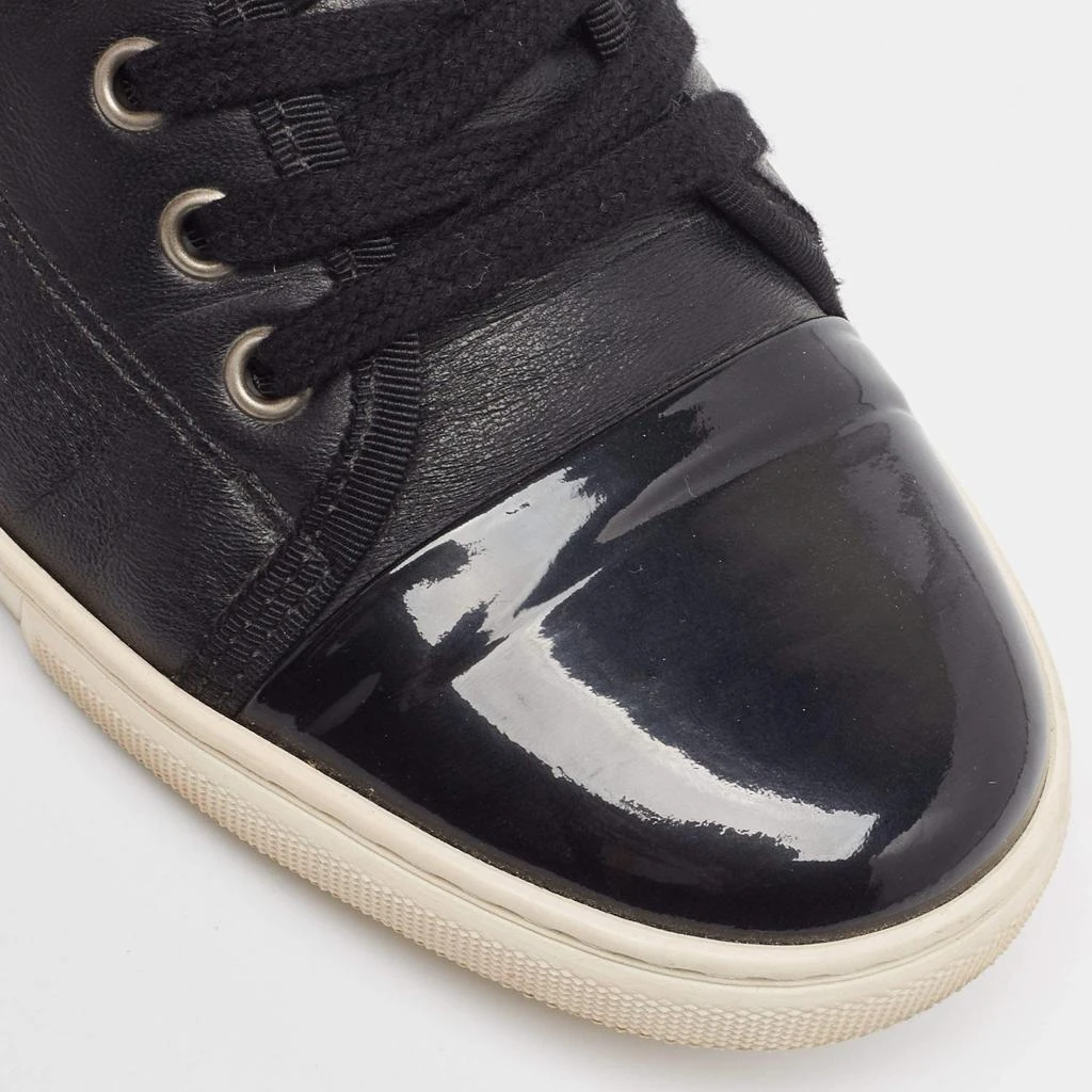 Lanvin Lanvin Black Patent and Leather Low Top Sneakers Size 40 7