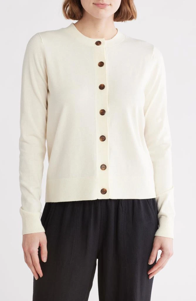 Caslon Classic Crewneck Cardigan 1