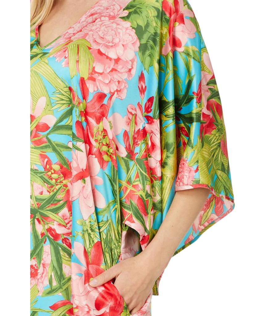 N by Natori Enchanted Peony - Satin 52" Caftan 3