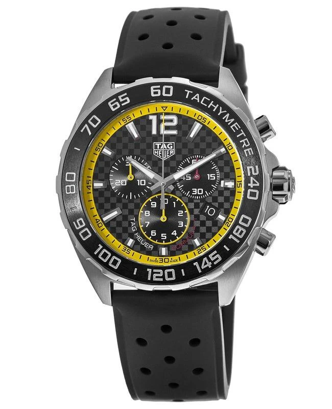 TAG Heuer Tag Heuer Formula 1 Quartz Chronograph Black Dial Rubber Strap Men's Watch CAZ101AC.FT8024 1