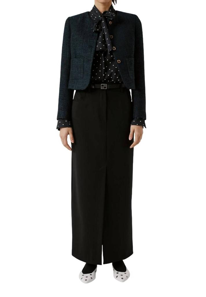 BEATRICE B Beatrice .B - Long Pencil Wool Twill Skirt