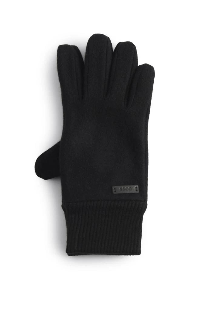 Hugo Boss Boss Hugo Boss Kalsper Logo Patch Gloves 1