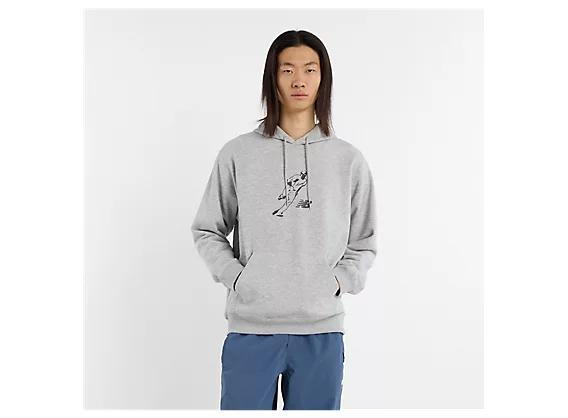 New Balance Embossed Varsity Hoodie - Hoodies - Free