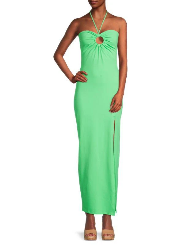 Susana Monaco Slit Halter Maxi Dress 1
