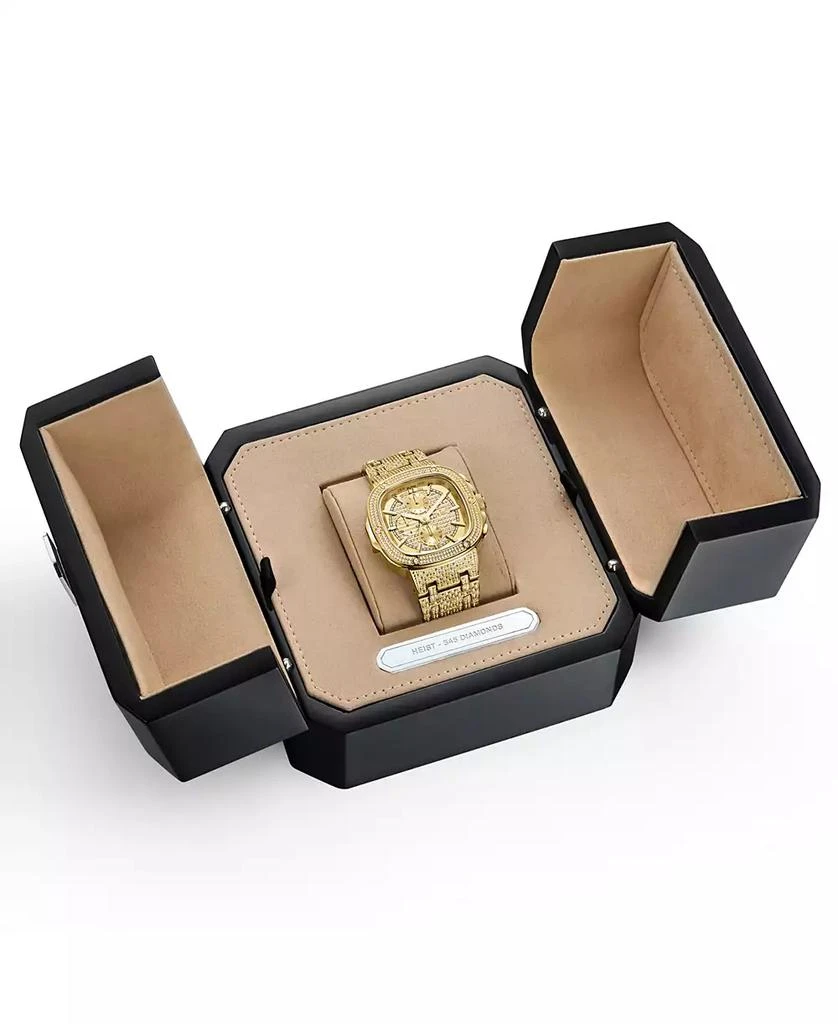 Jbw Men's Heist Platinum Series 18k Gold-plated Stainless Steel Watch, 47.5mm 8