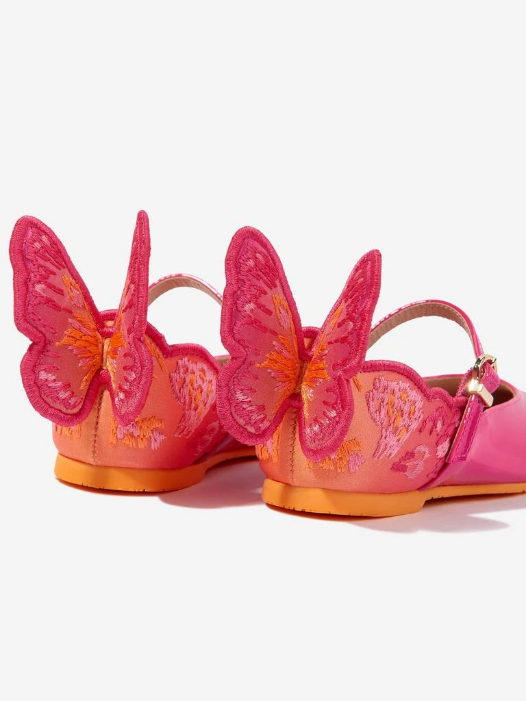 Sophia Webster Sophia Webster Girls Leather Chiara Emboidery Shoes in Pink 3