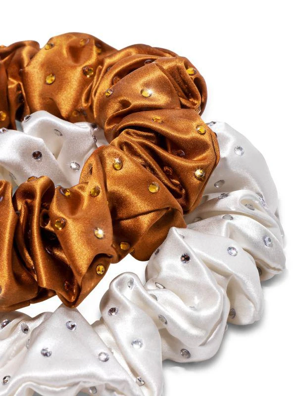 slip Stardust 2-Piece Embellished Silk Scrunchie Set 3