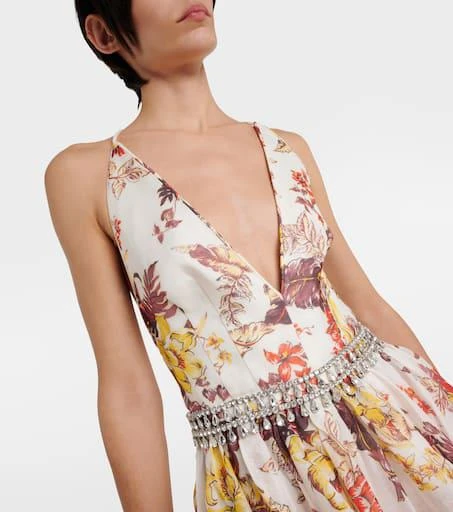 Zimmermann Matchmaker embellished floral midi dress 4