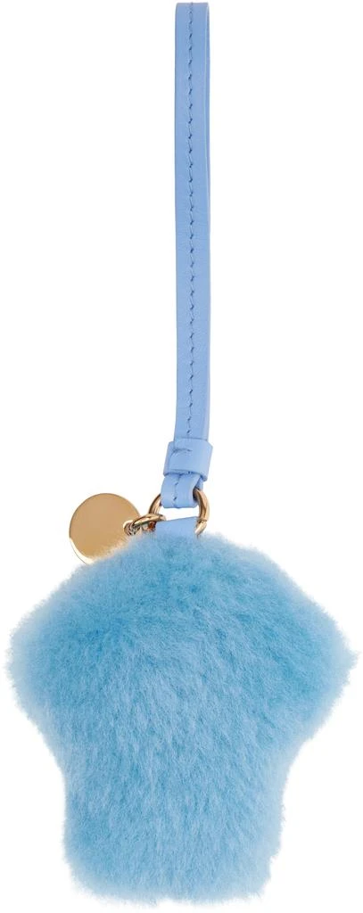 Versace Blue Medusa Fluffy Charm Keychain 2