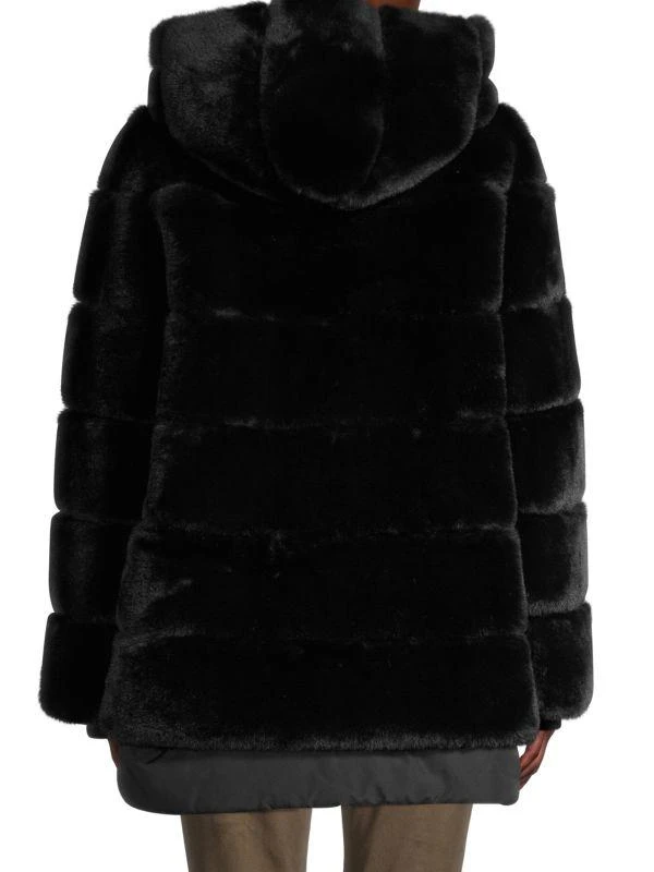 BELLE FARE Hooded Faux Fur Jacket 2