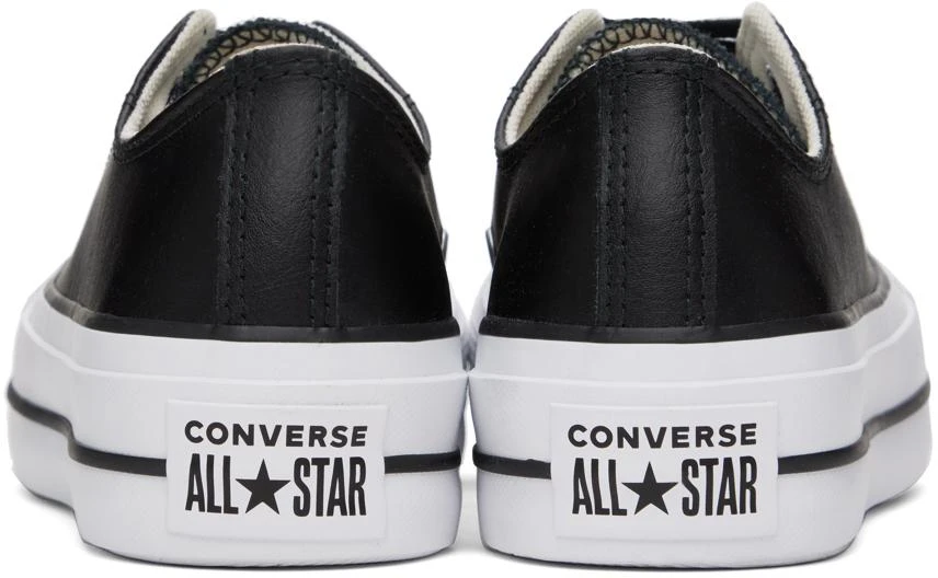 Shop Black Chuck Taylor All Star Leather Platform Low Top Sneakers