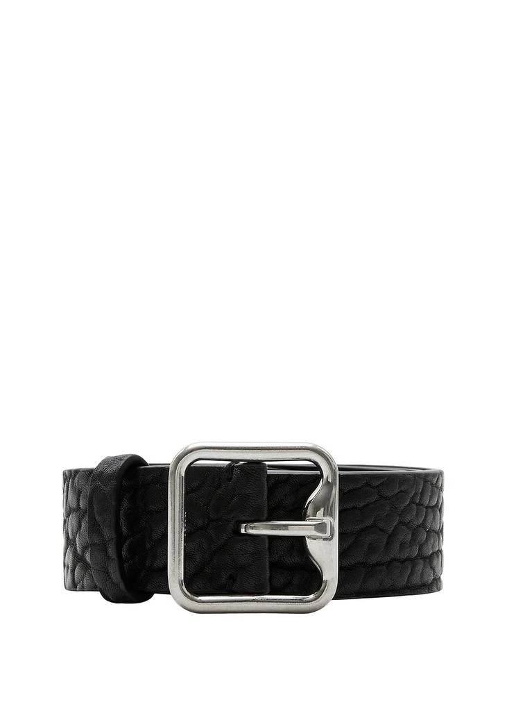 Burberry Leather b buckle belt 1