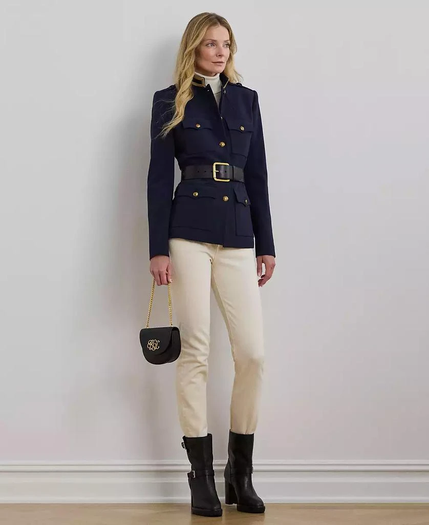 Ralph Lauren Women's Metallic-Trim Twill Jacket 6