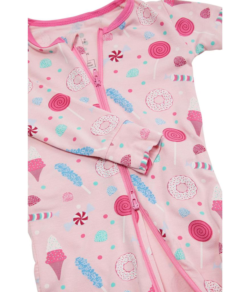 KicKee Pants Print Coverall with Two-Way Zipper (Infant)