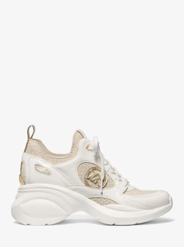 Michael Kors Zuma Metallic and Mesh Trainer 2