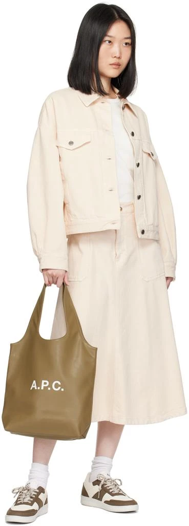 A.P.C. Tan Ninon Small Tote 4
