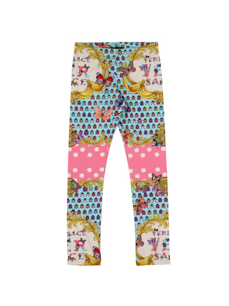 【関税&送料込み】Versace 'La Coupe Des Dieux' Leggings Versace Leggings with La Coupe des Dieux print GOLD 38