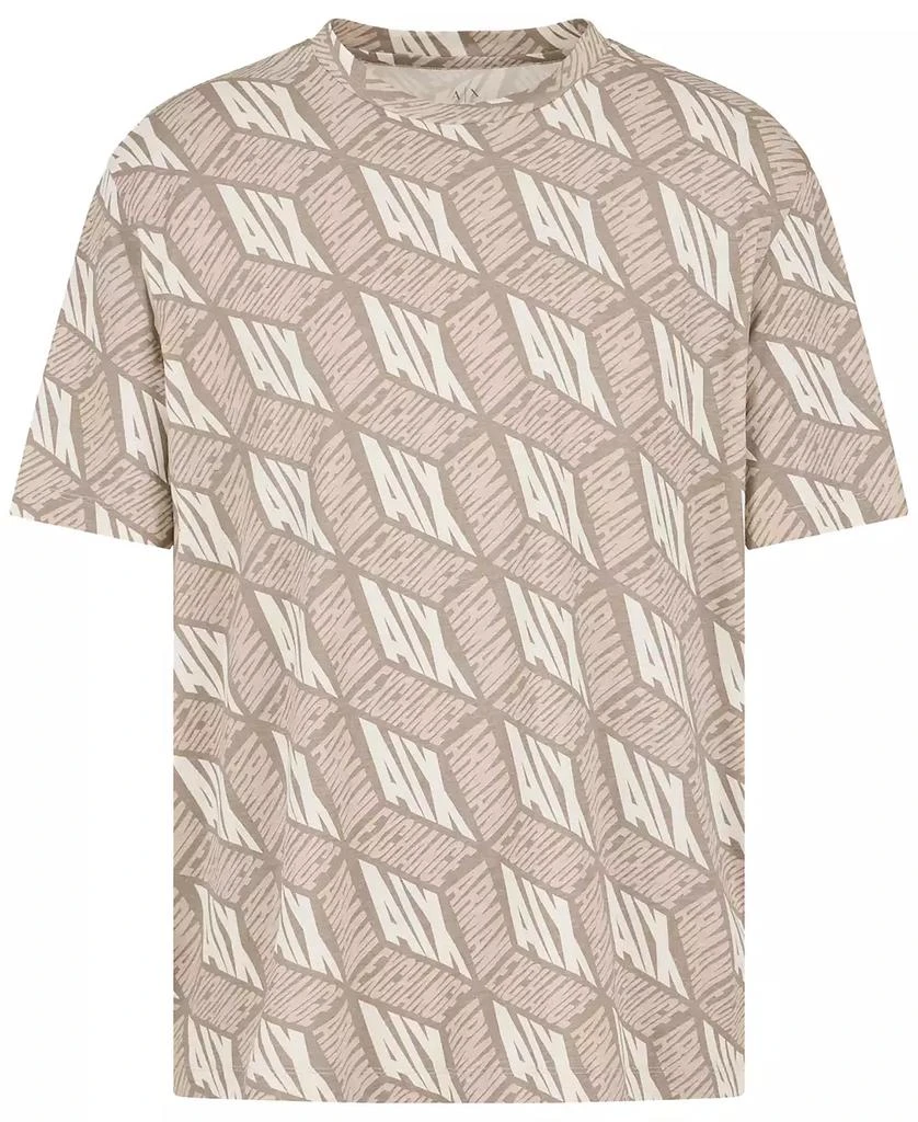 Armani Exchange Men's Short Sleeve Crewneck 3D Graphic T-Shirt 5