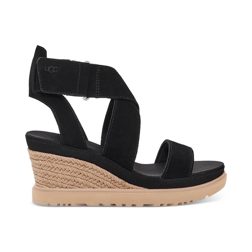 UGG® Women's Ileana Ankle-Strap Espadrille Platform Wedge Sandals