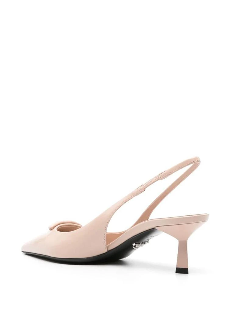 Prada Prada Brushed Leather Slingback Pumps 3