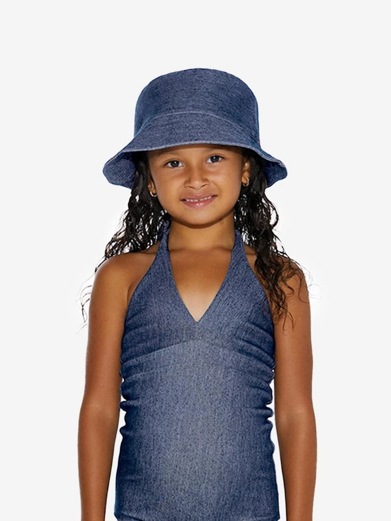 AY by AYLA AY by AYLA Girls Denim Look Bucket Hat in Blue 1
