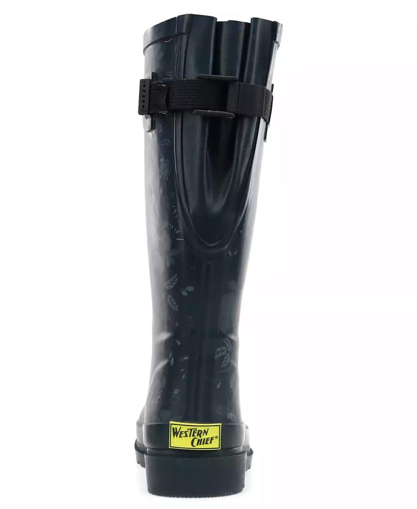 Western Chief Women's Floral Adjustable Calf Rain Boot