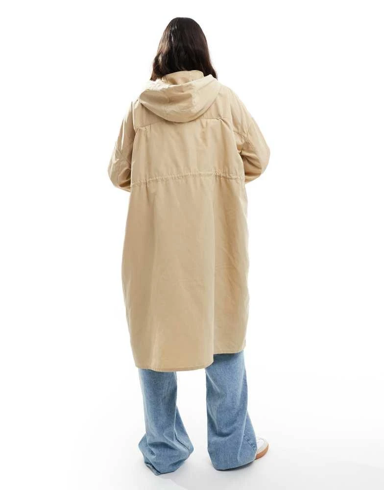 Threadbare Threadbare festival 2 in 1 rain mac in stone 3