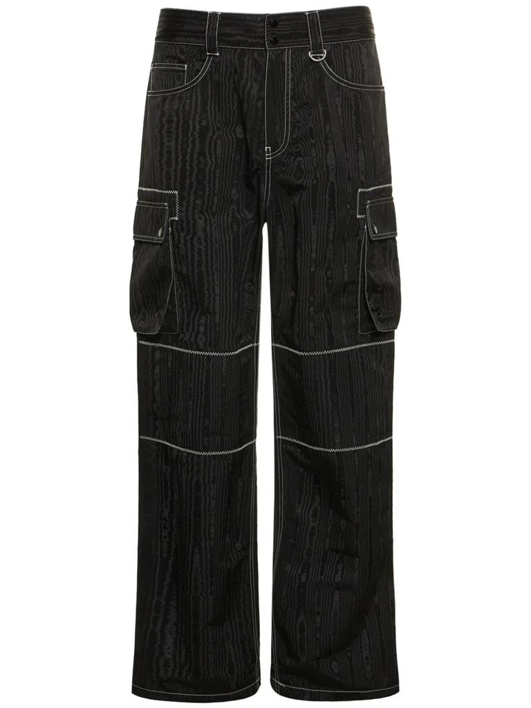 MARINE SERRE Recycled Polyester Moiré Cargo Pants 1