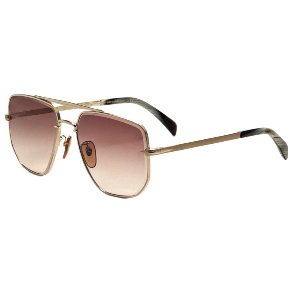 David Beckham David Beckham Men's Gold Geometric Sunglasses